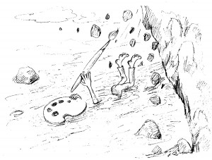 Бурлит в реке вода.